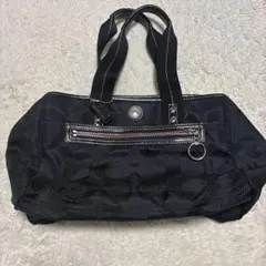 コーチ F14876 キャンバス トートバッグ 肩掛け ワンショルダー ナイロン