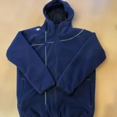 デサント　ネイビー フリース フード付き Sサイズ