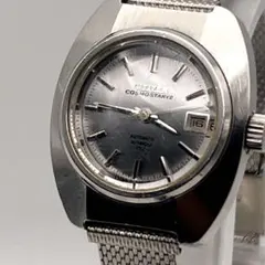 稼働 CITIZEN コスモス レディース 自動巻き 緑文字盤 ヴィンテージ 