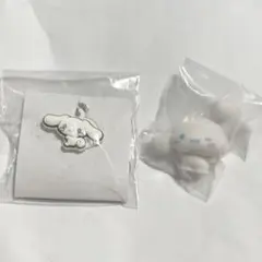 サンリオ　シナモロール　グッズ2点セット　マスコット　めじるしダブルチャーム