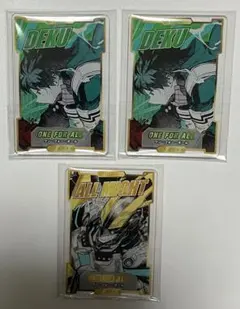 ヒロアカ ステータスカード 緑谷出久 デク オールマイト　3点セット