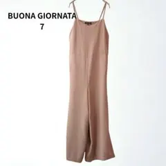 ボナジョルナータ　キャミソール　ワンピース　パンツ　S　ベージュ　ワイドパンツ