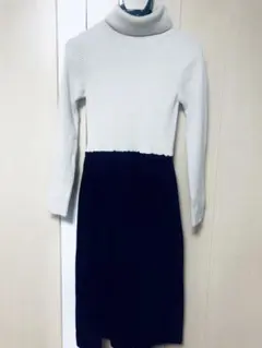 SHIPS タートルネックニットワンピース　美品です