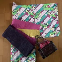 ふりふ　セオアルファ　浴衣　スカーフローズ　ブラック　美品 ふりふ セオアルファ 浴衣 スカーフローズ ブラック 美品 - メルカリ