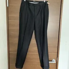 黒 ストライプ スラックス