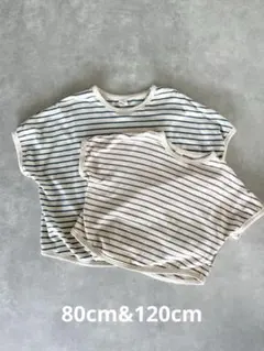 hooday ボーダー　Tシャツ120cm&80cmのサムネイル