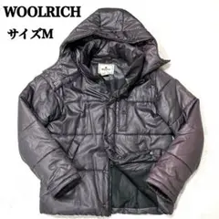 ウールリッチ 2WAY メンズ ダウンジャケット グレー 帽子着脱可能 Mサイズ