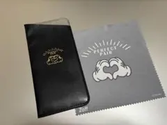 Zoff メガネケース 黒 ディズニー柄