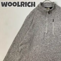 1025 ウールリッチ　フリース　スウェット　ハーフジップ　ビッグサイズ　グレーのサムネイル