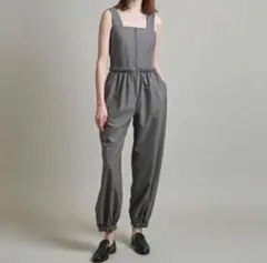 roughlow サロペット♡美品 ワイドパンツ フリーサイズ ブラック 楽