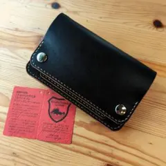 ミドルトラッカーウォレット　2層　栃木レザー　ハンドメイド