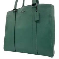 希少色✨COACH ショルダーバッグ ダブルハンドル ハドソン レザー 緑
