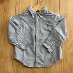 Ralph Lauren ボタンダウンシャツ 24M 90㎝　ブルー