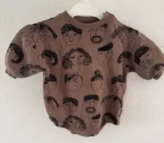 MAKE YOUR DAY ロンパース 80 ブラウン