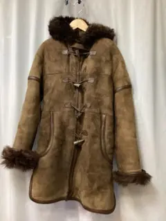 最終値下げ　リアルムートン　ダッフルコート　ヴィンテージ　本革