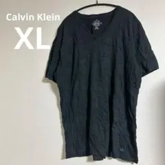 SALE❣️Calvin Klein 【XL】ブラック Vネック Tシャツ