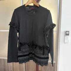 トリココムデギャルソン　装飾フリル長袖トップス トリココムデギャルソン 装飾フリル長袖トップス - メルカリ