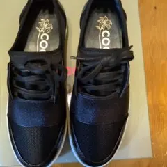 新品未使用ｃｏｃａ★ブラック スリッポンスニーカー23.5