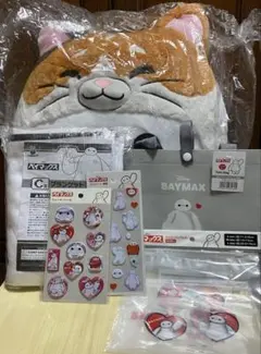 ハッピーくじベイマックスラスワン、C賞ブランケット ウォーターシール他まとめ売り
