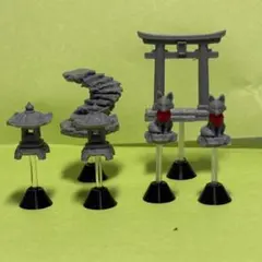 苔テラリウム作成・ガーデニング用フィギュア 廃墟の神域6点セット 3Dプリントのサムネイル