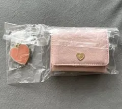 ★新品未使用★ サマンサタバサ 三つ折財布 チャーム付 ピンクのサムネイル