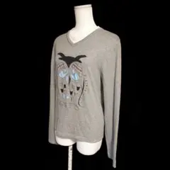 PAUL&JOE/ポール&ジョー★フクロウ/梟モチーフ長袖カットソー Sのサムネイル