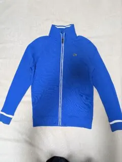 LACOSTE 青 ジャージ 襟付き トラックジャケット