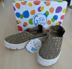 ゴムゴム Gomu56 厚底スリッポン SP5566 ライトブロンズ SSサイズ