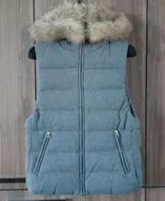 dinos Cara フード付き ダウンベスト