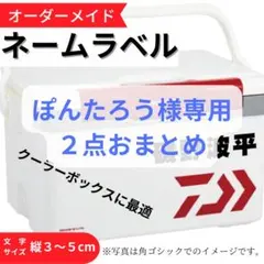 ぽんたろう様専用２点【オーダーメイド】ネームシール　スタンダード