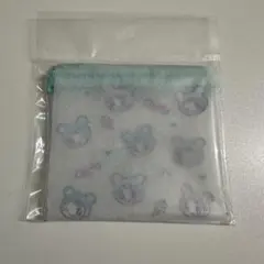 ナルミヤハッピーパーク メゾピアノ クリアフラットポーチ ブルーベリエちゃん