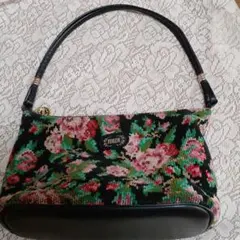 FEILER ローズフラワー柄 トートバック、ハンドバッグ