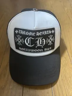 Chrome Hearts トラッカーキャップ ホワイト/ブラック