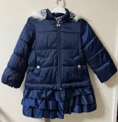 any FAM コート　ネイビー プリンセス　リボン　花柄