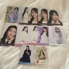 乃木坂46 黒見明香 生写真 10枚 ビルディバイド チェキ風トレカ まとめ売り