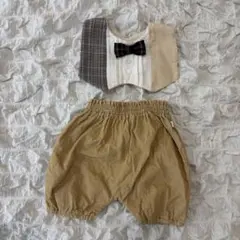 ベビーフォーマルセット スタイ パンツ 蝶ネクタイ 男の子 女の子 記念撮影