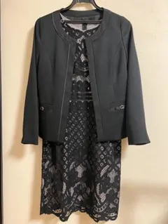 ブラックレースワンピーススーツ入学式卒業式最終値下げ！