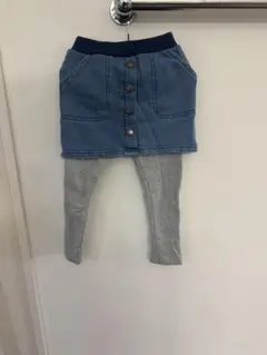 petit main デニムスカート レギンスセット 110cm