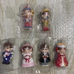 ペコちゃん　キャラクター キーホルダー 6体セット