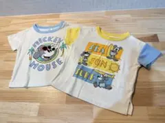 子供服　70〜80 ディズニー　Tシャツ　夏服　ベビー
