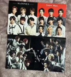 Snow Man SixTONES クリアファイル 2枚セット