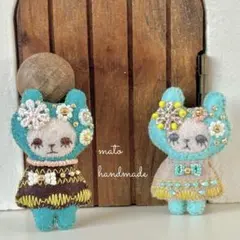 miyumiyu様 リクエスト 5点 まとめ商品　ベアちゃん　キーホルダー猫