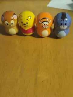 ディズニープーさん起き上がり小法師4点セット