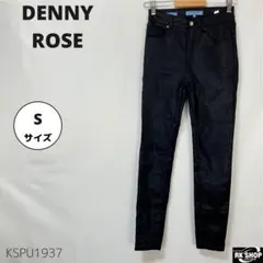 美品 DENNY ROSE スキニーパンツ ラメ カジュアル 白タグ ブラックのサムネイル
