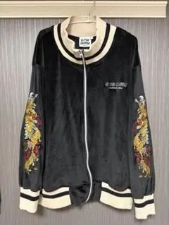 チュウカタベタイTiger track jacket Blackのサムネイル