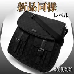 セール価格‼️【未使用品‼️今期マスト‼️】Gucci 黒 GG ショルダーバッグ