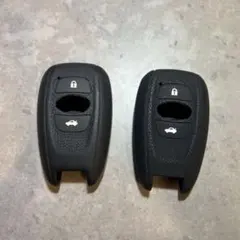 スバル ブラック シリコン リモコンキーケース 2個セット