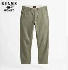 良品 BEAMS HEART チノパンツ Sサイズ カーキ レディース コットンのサムネイル