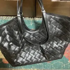 stephanekelian ステファンケリアン 編み込み レザートートバッグ