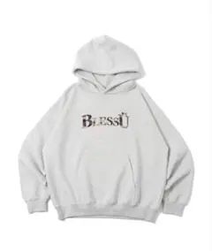 BlessU グレー フード付きパーカー - メルカリ